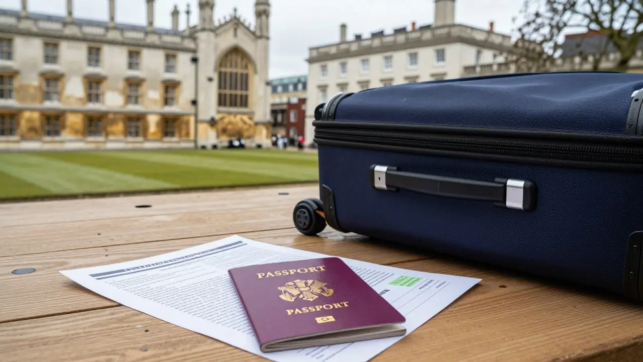 Người nộp đơn kiểm tra hộ chiếu và giấy tờ visa trước khi đến trung tâm sinh trắc học